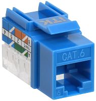 ITK Модуль Keystone Jack кат.6 UTP 110 IDC 90град синий | код CS1-1C06U-11-03 | IEK
