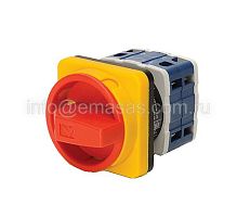 PSA032AK941E Переключатель авар., 3 полюса + нейтраль, двухпозиционный (0-1), 32А | код PSA032AK941E | EMAS