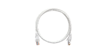 Шнур коммутационный NIKOMAX U/UTP 4 пары, Кат.5е (Класс D), 100МГц, 2хRJ45/8P8C, T568B, заливной, с защитой защелки, многожильный, BC (чистая медь), 24AWG (7х0,205мм), LSZH нг(А)-HFLTx, белый, 3м | код NMC-PC4UD55B-030-C-WT | NIKOMAX
