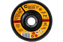 Круг лепестковый торцевой циркониевый Cutop Profi Plus (80 лепестков) 125 х 22.2 мм, Р40 | код 72-12540 | CUTOP