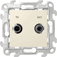 Розетка TV-SAT оконечная, слоновая кость | код 2410486-031 | Simon