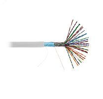 Кабель F/UTP 25 пар Кат.5 одножильный медный внутренний PVC серый 305м | код EC-UF025-5-PVC-GY-3 | NETLAN