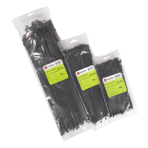 Хомут нейлоновый КСС MULTILOCK 4х300 черн. (уп.100шт) Fortisflex 102318 фото 5