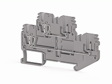 310 169, Четырехполюсная пружинно-зажимная клемма CTP 2,5-2F (серая) | код 0.0.0.3.10169 | KLEMSAN