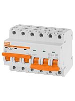 Авт. выкл. с мех. блок. (байпас) ВА47-29Б 3Р+3Р 32А 4,5кА х-ка C TDM | код SQ0206-0410 | TDM