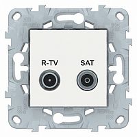 Розетка TV-FM-SAT UNICA NEW, оконечная, белый |  код. NU545518 |  Schneider Electric