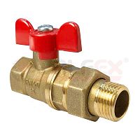 Кран шаровой со сгоном 11Б27фт1М 3/4' ВН ручка бабочка | код. VF.227.LB1.034 | Valfex