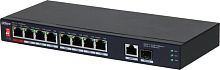 Коммутатор Dahua DH-PFS3110-8ET1GT1GF-96 (L2) 8x100Мбит/с 1x1Гбит/с 8PoE 96W неуправляемый | код 1910197 | Dahua