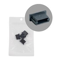 Заглушка черная без отверстия для профиля CAB251 LD241 (уп.4шт) FERON 52095