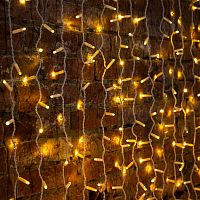 Гирлянда Светодиодный Дождь 2х3м, постоянное свечение, белый провод, 230 В, диоды ТЕПЛЫЙ БЕЛЫЙ | код 235-136 | NEON-NIGHT