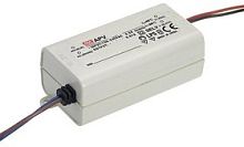 Источник питания AC-DC, 12Вт, вход 90…264В AC, выход 12В/1А, изоляция 3750В AC, в кожухе 77х40х29мм, -30…+70С | код APV-12-12 | MeanWell