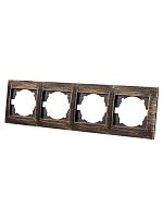 Рамка 4-х постовая горизонтальная старинная бронза Лама TDM | код SQ1815-0778 | TDM