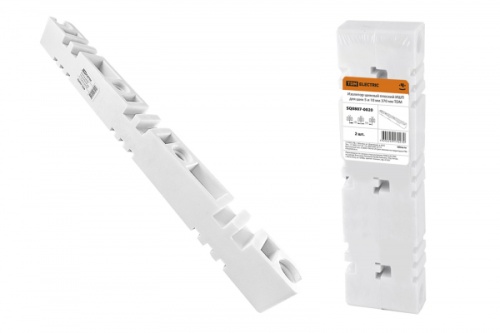 Изолятор шинный плоский ИШП 3П для шин 5 и 10 мм, длина 370 мм, межшинное растояние 125 мм TDM | код SQ0807-0020 | TDM Изолятор шинный плоский ИШП 3П для шин 5 и 10 мм, длина 370 мм, межшинное растояние 125 мм TDM | код SQ0807-0020 | TDM