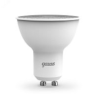 Лампа светодиодная LED 9 Вт 830 лм 4100К AC150-265В GU10 софит MR16 нейтральный Black Gauss | код 101506209 | GAUSS