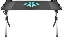 Стол игровой GMNG GG-TB201 столешница ЛДСП карбон каркас серебристый 140х75см | код 1882191 | GMNG