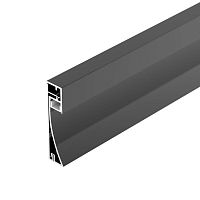 Профиль PLINTUS-H54-2000 BLACK L2000 алюм. Arlight 045433