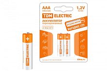 Аккумулятор AAA-600 mAh Ni-MH BP-2 TDM | код SQ1702-0073 | TDM