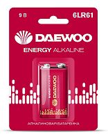 Элемент питания алкалиновый "крона" 6LR61 9В Energy Alkaline 2021 BL-1 | код 5029729 | DAEWOO
