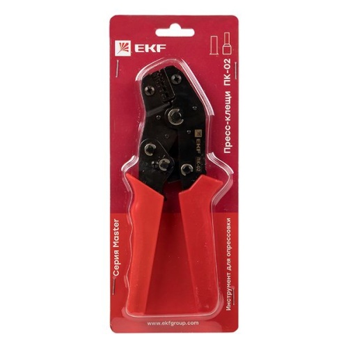 Пресс-клещи ПК-02 ( 0,25-6,0 мм2 НШвИ НШв) Master | код pk-02-mas | EKF фото 3