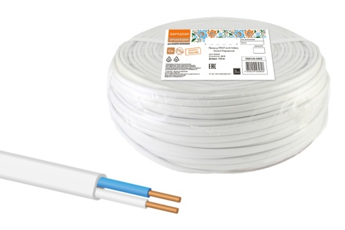 Провод ПУСП 2х4 ТРТС (бухта 100 м) | код SQ0126-0003 | РЭМЗ ТМ