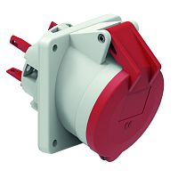 Розетка встраиваемая 32А 5р(3P+N+PE) 400В , 6H, IР44 85х85 Bals 12768 | код 12768 | Bals