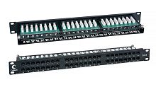 Cabeus PLHD-48-Cat.6-Dual IDC-1U Патч-панель высокой плотности 19, 1U, 48 портов RJ-45, категория 6, Dual IDC | код 7777c | Cabeus