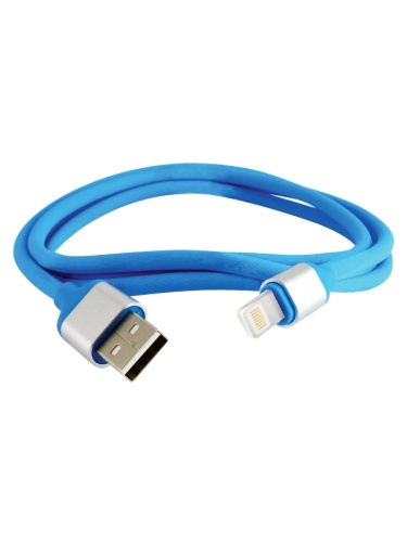 Дата-кабель, ДК 18, USB - Lightning, 1 м, силиконовая оплетка, голубой, TDM | код SQ1810-0318 | TDM Дата-кабель, ДК 18, USB - Lightning, 1 м, силиконовая оплетка, голубой, TDM | код SQ1810-0318 | TDM