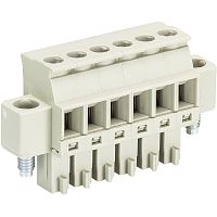 Розеточный разъем, прямой, на кабель, шаг 3,81 мм, 10 полюсов, номинальное сечение: 1,5 мм кв., винтовая фиксация провода, 250V, 8А, без маркировки, цвет: серый, серия 8813 B VL | код 25.624.4053.0 | Wieland