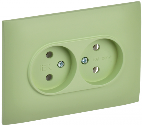 SKANDY Роз. 2-я без з/к/ш 10А в сб. SK-R10M мятн. IEK | код SK-R20-10-K06-F | IEK