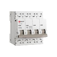 Выключатель автоматический модульный 4п 16А C 4.5кА ВА 47-63N PROxima | код M634416C | EKF