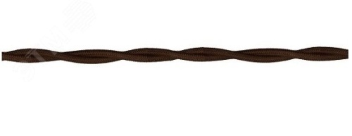 Провод ретро 2х2.5 матов. корич. (уп.50м) | код B1-425-72-50 | Bironi