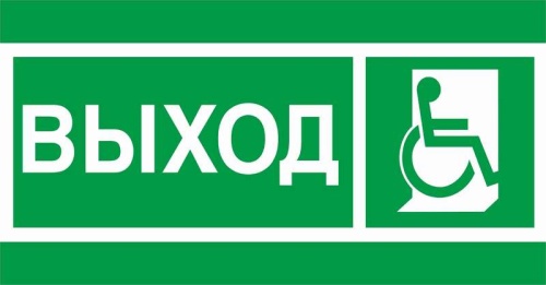 Пиктограмма ПЭУ 010 Выход Инвалиды (135х260) SIRAH IP65 | Код. 2502002740 | Световые технологии