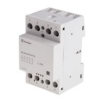 Модульный контактор, 3NO+1NC 63А (зеркальные контакты EN 60947-4-1), контакты AgSnO2, катушка 12В АС/DC, ширина 53.5мм, степень защиты IP20, опции: мех.индикатор | код 226400124717 | FINDER