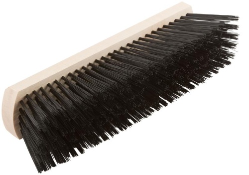Щетка для пола деревянная овальная (тротуарная), 6-ти рядная, 275 мм | код 68044 | FIT фото 2