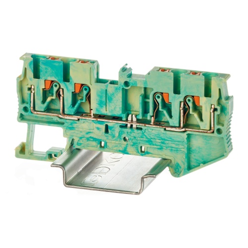 Клемма заземления , зажим push-in, 4 точки подключения, 2.5 кв.мм | код VPR-2.5-QUATTRO-PE | DKC Клемма заземления , зажим push-in, 4 точки подключения, 2.5 кв.мм | код VPR-2.5-QUATTRO-PE | DKC