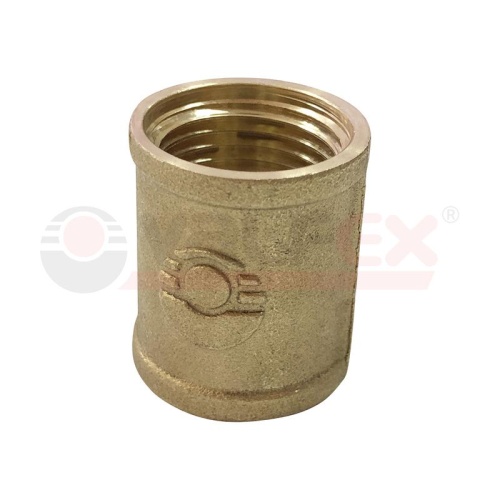 Муфта никелированная соединительная ВР-ВР 2дюйм (20/4) | код VF.170.N.200 | VALFEX