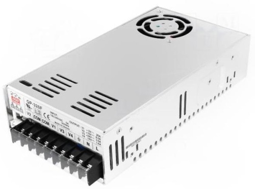 Источник питания AC-DC, 320 Вт, вход 90...264 B AC 47...63 Гц/127...370 B DC, ККМ, выходы:1-5B/2,5...20A, 2-15В/0...10А, 3-24В/0,2...5А, 4- -15В/0,2...1,6А, рег. по вых. 1,2 +10...-5%, изоляция 3000B AC, -10...+70С, в кожухе 215x115x50мм | код QP-32