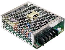 Источник питания AC-DC, 50Вт, ККМ, вход 85...264В AC 47...63Гц/127...370В DC, выход 3,3В (рег. 3,1...3,8В)/15А, изоляция 3000В AC, в кожухе 129х98х38мм, -20...+70С | код HRP-75-3.3 | MeanWell
