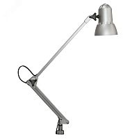 Светильник настольный Надежда серебристый 40Вт ЛОНЕ27 на струбцине | код 265 | Трансвит