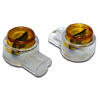 Соединитель проводов 0.4-0.7 мм, изолированный (скотчлок), прямое соединение, гель, 100 шт. | код TWT-SLC-UY | TWT