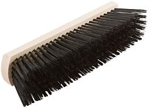 Щетка для пола деревянная овальная (тротуарная), 6-ти рядная, 275 мм | код 68044 | FIT