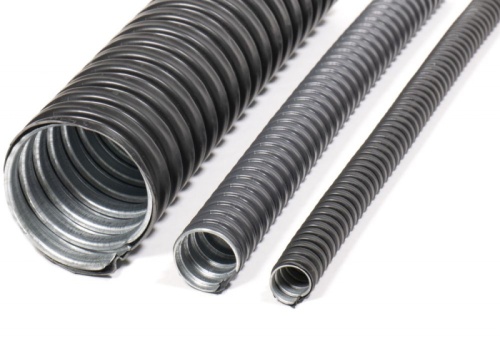 Металлорукав в ПВХ изоляции МРПИ НГ 100 (5 м/уп.) черный ГОФРОМАТИК (ЗЭТАРУС) | код zeta42236 | ГОФРОМАТИК