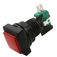 Кнопка GMSI квадратная RUICHI 5B-S с LED подсветкой 12 В, 5 А, 30 мОм, 250 В, no-nc+nc-no, красная | код 79586 | Ruichi