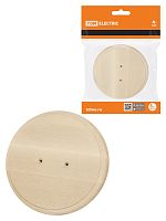 Накладка деревянная под изделие подвесное круглая диаметр 140 мм, береза TDM | код SQ1821-0430 | TDM