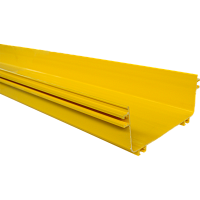 Прямая секция оптического лотка, 100x240 мм, 2 метра, желтая | код LAN-OT100x240 | LANMASTER