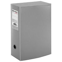 Короб архивный (330х245 мм), 100 мм, пластик, разборный, до 900 листов, серый, 0,9 мм, BRAUBERG Energy, 236855 | код 236855 | BRAUBERG