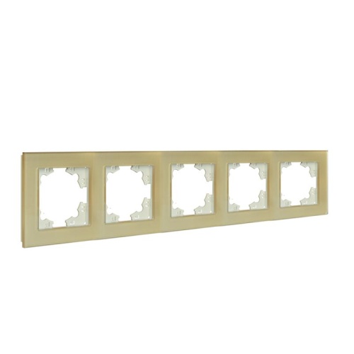 Рамка 5-м Афина стеклянная зол. UNIVersal 2294 фото 2