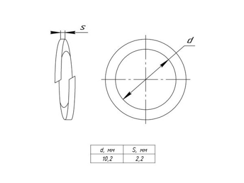 Шайба гровер M10 DIN 127 | код shgr10 | EKF фото 3 Шайба гровер M10 DIN 127 | код shgr10 | EKF фото 3