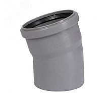 Отвод канализационный 90х15 град. | код 114100 | Ostendorf