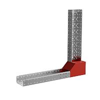 Угол для лотка вертикальный внутренний левый с разворотом трассы на 90град. 400х80 сталь 1мм "ПЛЮС" NLPDplus90-80-400-L КМ PL3848